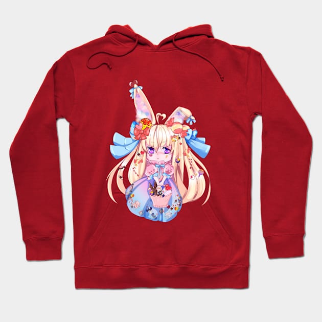 Easter Bunny Girl Festive Girl Hoodie by Anime Dreams Store